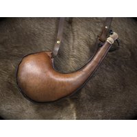 Leder-Wasserschlauch 1, 2Liter Mit Holzstopfen von SilentBushcraft