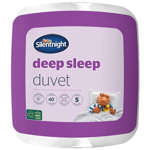 Silentnight Deep Sleep 7,5 Tog Bettdecke, 80% Polyester, 20% Baumwolle, weiß, Doppelbett von Silentnight