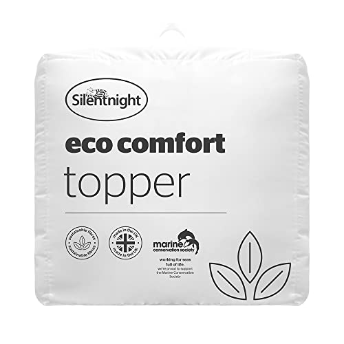Silentnight Eco Comfort Topper, King, weiß, 150 x 200cm von Silentnight