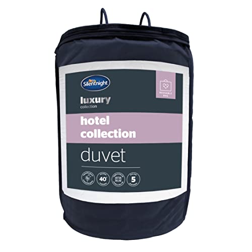 Silentnight Hotel Collection Bettdecke für Einzelbetten — das ganze Jahr über, 10,5 Tog, luxuriöse Bettdecke in Hotelqualität — Hypoallergen und maschinenwaschbar — Einzelbett, weiß von Silentnight