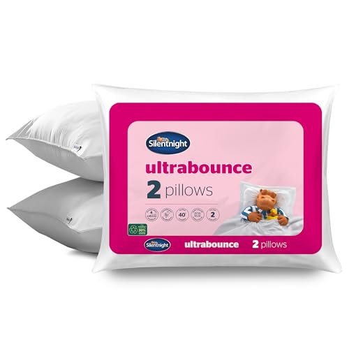 Silentnight Luxus Ultrabounce Kissen Paar, Mikrofaser, weiß, 2er-Packung, 2 von Silentnight