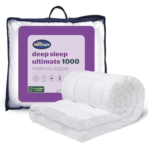 Silentnight Ultimate Deep Sleep Topper - Extra dicker tiefer Matratzentopper Luxus Baumwolle Weich - Maschinenwaschbar Unterstützung Bettauflagen Bezüge Pad von Silentnight