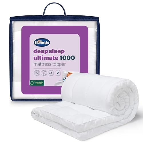 Silentnight Ultimate Deep Sleep Topper - Extra dicker tiefer Matratzentopper Luxus Baumwolle Weich - Maschinenwaschbar Unterstützung Bettauflagen Bezüge Pad von Silentnight