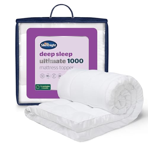 Silentnight Ultimate Deep Sleep Topper - Extra dicker tiefer Matratzentopper Luxus Baumwolle Weich - Maschinenwaschbar Unterstützung Bettauflagen Bezüge Pad von Silentnight