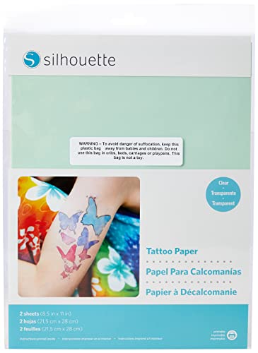 Silhouette Tattoopapier, bedruckbar für temporäre Tattoos von Silhouette America