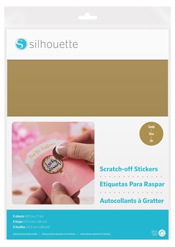 Silhouette America Bedruckbare Sticker-Bögen zum Rubbeln, Mehrfarbig, 33,02 x 22,86 x 0,38 cm, Mehrfarbig, 8.5 x 11-Inch von Silhouette America