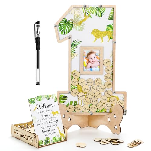 SiliFine 64 Stück Dekorationen für den 1. Geburtstag, Gästebuch, Alternativen zum ersten Geburtstag, Babyparty, Dekoration, Partyzubehör, Tafelaufsätze, Fotorahmen, Sweet One, Partyzubehör, SiliFine 64 Stück Dekorationen für den 1. Geburtstag, Gästebuch, Alternativen zum ersten Geburtstag, Babyparty, Dekoration, Partyzubehör, Tafelaufsätze, Fotorahmen, Sweet One, Partyzubehör, von SiliFine
