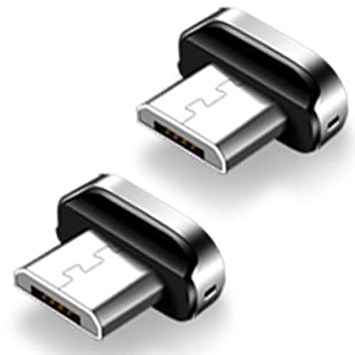 2x Micro USB Adapter für PLATINUM Nylon Magnet USB Schnellladekabel - 2x Micro USB Stecker von SilicOne
