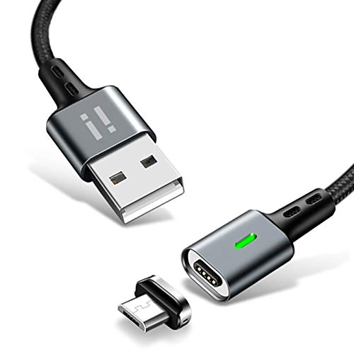 50cm PLATINUM Nylon Magnet Micro USB Schnellladekabel Quick Charge 3.0 Datenkabel - 1x Kabel + 1x Micro USB Stecker von SilicOne