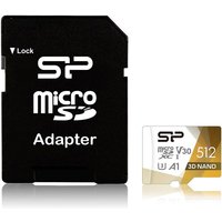 Silicon Power - Superior Pro Bunte Speicherkarte 512 gb MicroSDXC Klasse 10 uhs-i + SD-Adapter (SP512GBSTXDU3V20AB) von Silicon Power