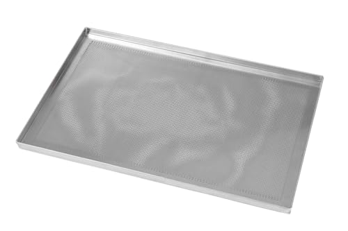 Silicon-tech | Gelochtes Aluminiumblech 60 x 40 B2 cm | ohne Antihaftbeschichtung | für den professionellen Einsatz von Silicon-Tech