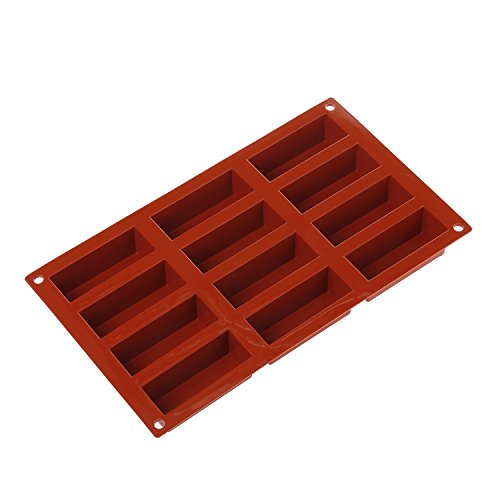 Silikomart SF026 MINI CAKE Silikonform 79x29 h 30 mm, Silikon, Terracotta, 30 x 17 x 4,5 cm von silikomart