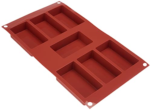 Silikomart 26.110.00.0060 SF110 - MOULE EN SILICONE NR.7 RECTANGULAR MM 87 X 48 X 24 MM IN POLYBAG von silikomart