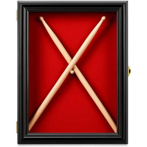 Silipull Drum Stick Vitrine 15.35x11.81x2.28 Drum Stick Frame Wall Mount Wooden Cabinet W/98% UV Acrylic Door Lockable Rack Storage Shadow Box for Collection Musician Collector Memorabilia Silipull Drum Stick Vitrine 15.35x11.81x2.28 Drum Stick Frame Wall Mount Wooden Cabinet W/98% UV Acrylic Door Lockable Rack Storage Shadow Box for Collection Musician Collector Memorabilia von Silipull