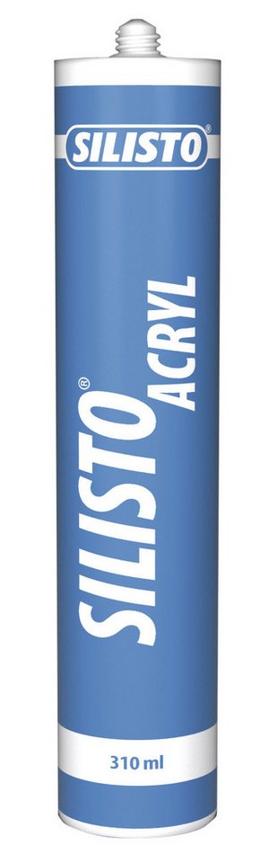Silisto Maleracryl SILISTO Acryl Dichtmasse für Innen-und Außenbereich 310ml Grau, (Lösemittelfrei), Witterungsbeständig, Geruchsneutral, UV-beständig von Silisto