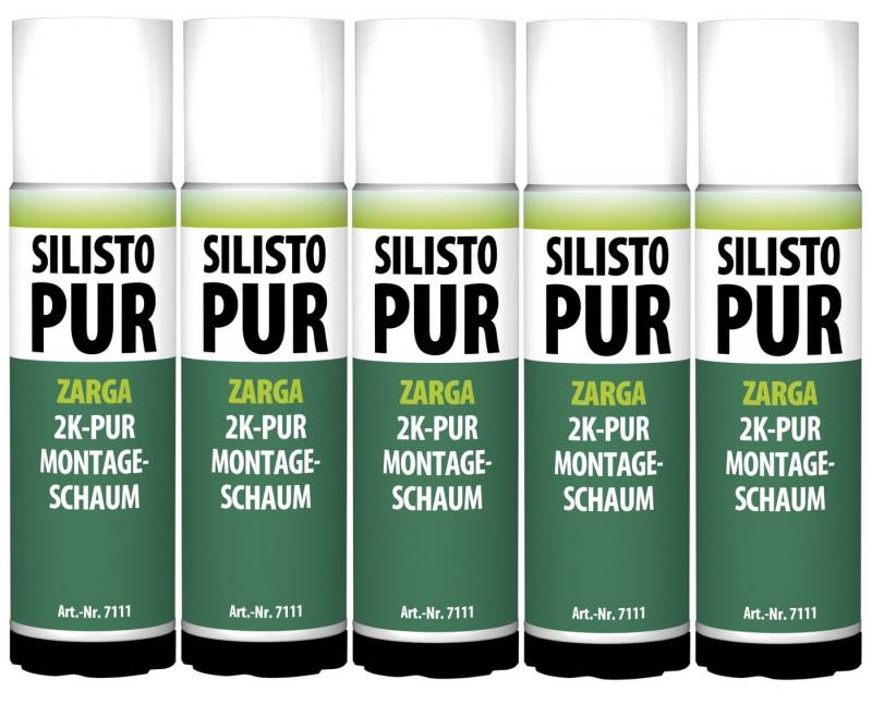 Silisto Montagepaste ZARGA 2K-Montageschaum 5 x 400 ml von Silisto
