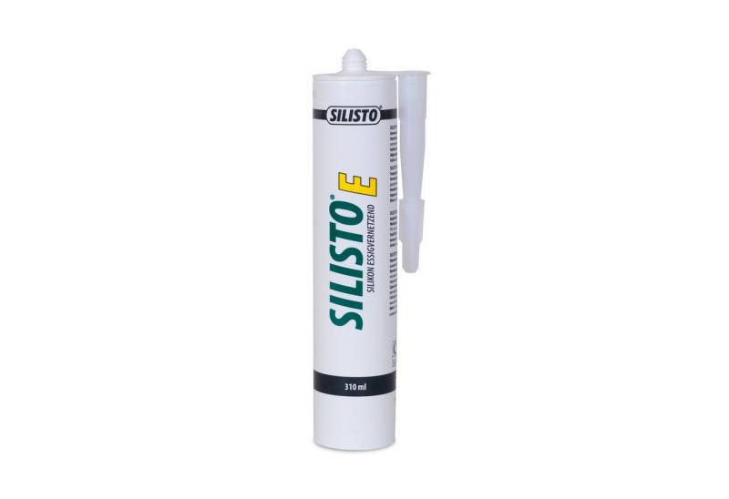 Silisto Silikon Sanitär-Silikon Essigvernetzend ideal für Fugen, schimmelresistent, witterungsbeständig von Silisto