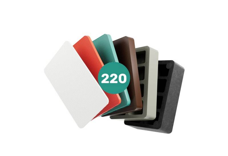 Silisto Unterlegplatte Unterlegplatten Sortiment 220 Teilig, 220-St., Temperaturbeständig, Made in Germany von Silisto