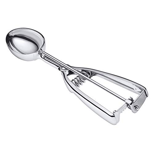 Silit Eisportionierer Edelstahl 22,5 cm, Eislöffel mit Auswerfer, Portionierer für ovale Eiskugeln, Reis, Melonenkugeln, Keksteig Silit Eisportionierer Edelstahl 22,5 cm, Eislöffel mit Auswerfer, Portionierer für ovale Eiskugeln, Reis, Melonenkugeln, Keksteig von Silit