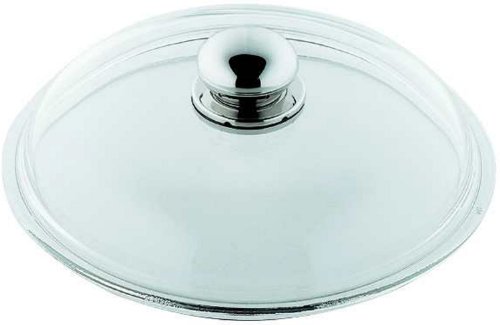 Silit Pfannen- Topfdeckel 28 cm, Glasdeckel mit Metallknauf, Deckel für Töpfe & Pfannen, hitzebeständiges Glas, spülmaschinengeeignet von Silit