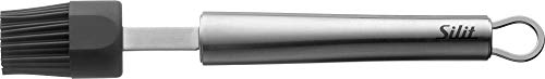 Silit Classic Line Backpinsel Silikon 20 cm, Edelstahl, poliert, hitzebeständiger Silikonpinsel Backen, Marinadenpinsel, spülmaschinengeeignet von Silit