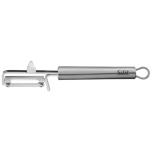 Silit Classic Line Sparschäler mit Pendelklinge 19 cm, Gemüseschäler einschneidig, Edelstahl poliert, Spargelschäler, Kartoffelschäler, spülmaschinengeeignet von Silit