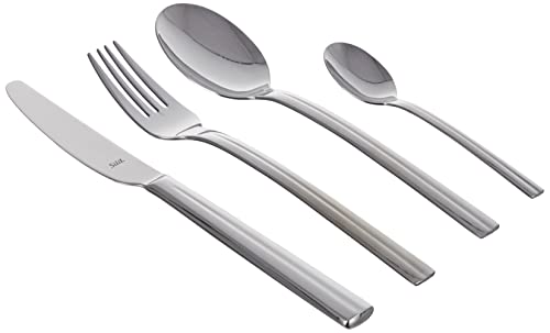 Silit Cover Besteck Set 6 Personen, 24-teilig, Monobloc-Messer, Crominox Edelstahl poliert, glänzend, spülmaschinengeeignet von Silit