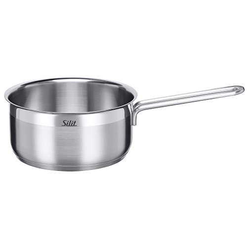 Silit Primo Stielkasserolle 16cm ohne Deckel, Kochtopf klein 1,5l, Milchtopf Induktion, Edelstahl teilmattiert Silit Primo Stielkasserolle 16cm ohne Deckel, Kochtopf klein 1,5l, Milchtopf Induktion, Edelstahl teilmattiert von Silit