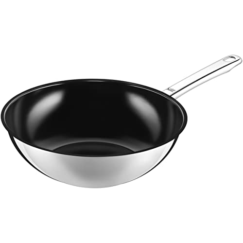 Silit Wuhan Wokpfanne Induktion 28 cm, Wok Edelstahl beschichtet, Wok Induktion, backofenfest von Silit