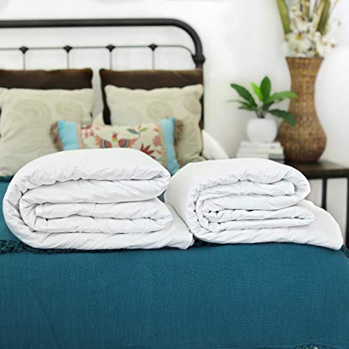 Silk Bedding Direct. Kombi-Premium Bettdecke Mit Maulbeerseiden Füllung. Sommer und Frühlings/Herbstgewicht. Kontinental Queen, 240cm x 220cm. Zertifizierung, Oeko-TEX® von Silk Bedding Direct