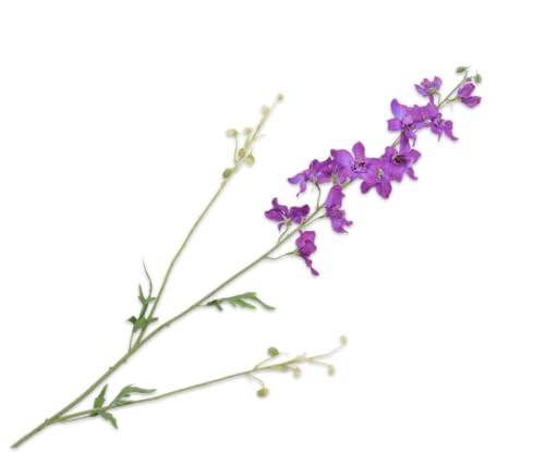 Silk-ka Künstliche Blume – Seidenblume, Delphiniumzweig, Lavendel, 101 cm, Sonderangebot pro 2 Stück von Silk-ka