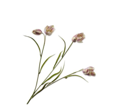 Silk-ka Künstliche Blume – Seidenblume, Fritillaria-Zweig, rosa, 64 cm, Sonderangebot pro 2 Stück von Silk-ka