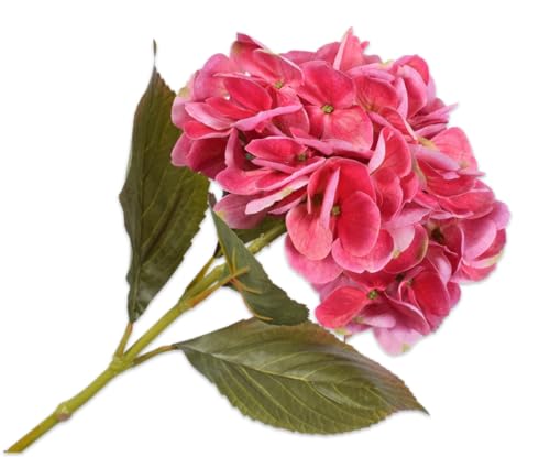 Silk-ka Künstliche Blume – Seidenblume, Hortensienstiel, Rosa, 65 cm von Silk-ka