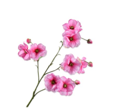 Silk-ka Künstliche Blume – Seidenblume, Ranunkelzweig, rosa, 69 cm von Silk-ka