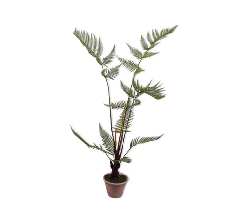 Silk-ka Künstliche Pflanze für den Innenbereich, Farngrün, 112 cm von Silk-ka