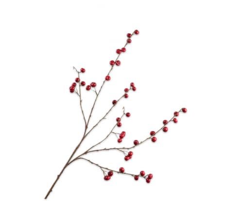 Silk-ka Kunstblume-Kunstzweig Apfelzweig Rot 124 cm von Silk-ka