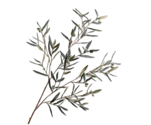 Silk-ka Kunstblume Olivenzweig Grün-Grau 123 cm von Silk-ka