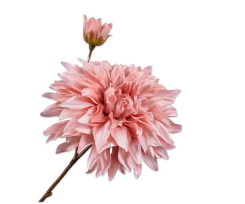Silk-ka Kunstblume-Seide Dahlienzweig Rosa 78 cm von Silk-ka