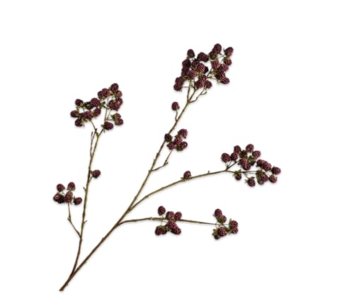 Silk-ka Kunstblume - Seidenblume - Fruchtzweig Brombeeren Seide Rot 107cm Silk-ka Kunstblume - Seidenblume - Fruchtzweig Brombeeren Seide Rot 107cm von Silk-ka