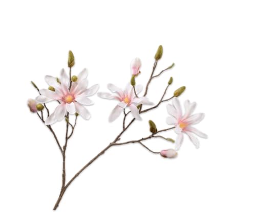 Silk-ka Kunstblume - Seidenblume Magnolienzweig weiß-rosa 116 cm von Silk-ka