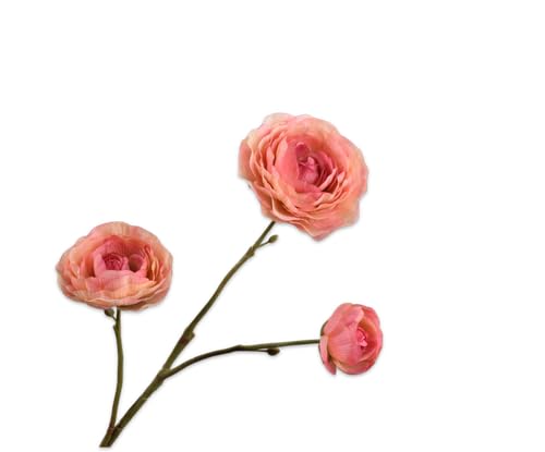 Silk-ka Kunstblume - Seidenblume Ranunkelnzweig Lachs 46 cm Silk-ka Kunstblume - Seidenblume Ranunkelnzweig Lachs 46 cm von Silk-ka