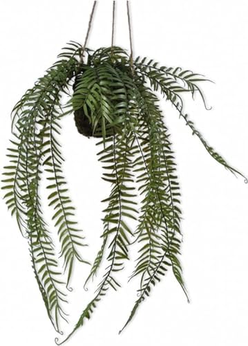 Silk-ka Kunstpflanze Farn Seide Grün 93 cm von Silk-ka