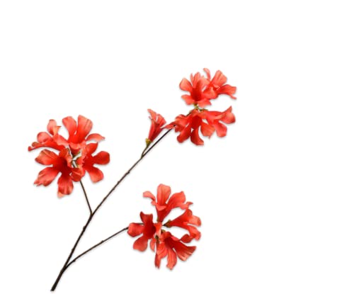 Silk-ka Seidenblume-Kunstblume Mandevilla-Zweig Orange 86 cm von Silk-ka