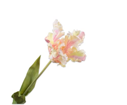 Silk-ka Seidenblume-Kunstblume Tulpenstiel Creme-Rosa 71 cm von Silk-ka