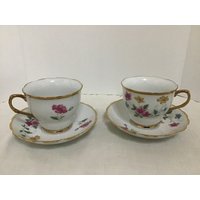 Hübsche Teetasse Und Untertasse Set von SilkPursesNSowsEars