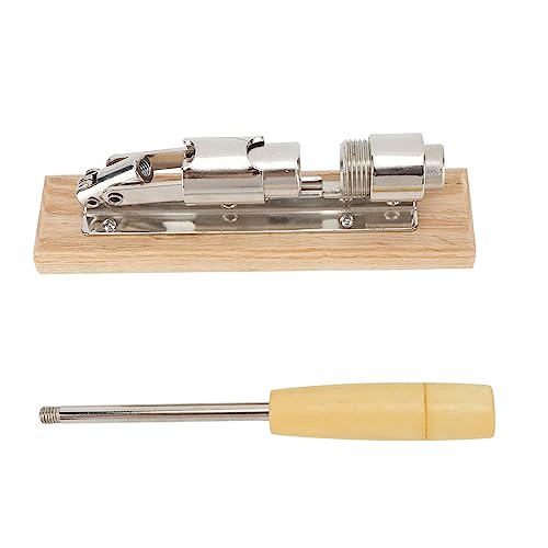 SilkRoadSupply Mechanischer Nussöffner Walnuss -Clip -Opener Peeling Walnuss Cracker Effiziente Design für Vollkornschale Edelstahl und Holzmaterial 737G 2 PCs von SilkRoadSupply