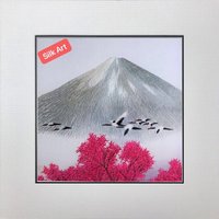 Königsseide Kunst Handstickerei Fuji Berg 37048 von SilkartAustralia