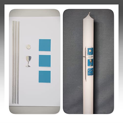 BASTEL-SET für Kommunionkerzen und Taufkerzen Motiv + Beschriftung ! MS-08 BASTEL-SET für Kommunionkerzen und Taufkerzen Motiv + Beschriftung ! MS-08 von Silkes-Kerzenladen