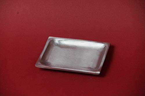 Kerzenteller/Dekoteller für Formkerze Doppelspitz ; 10 x 7 cm in Silber ; M 9 Kerzenteller/Dekoteller für Formkerze Doppelspitz ; 10 x 7 cm in Silber ; M 9 von Silkes-Kerzenladen