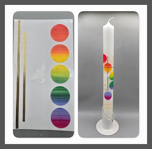 Silkes-Kerzenladen komplettes BASTEL-SET für Kommunionkerzen und Taufkerzen Motiv + Beschriftung ! MS-19 Silkes-Kerzenladen komplettes BASTEL-SET für Kommunionkerzen und Taufkerzen Motiv + Beschriftung ! MS-19 von Silkes-Kerzenladen